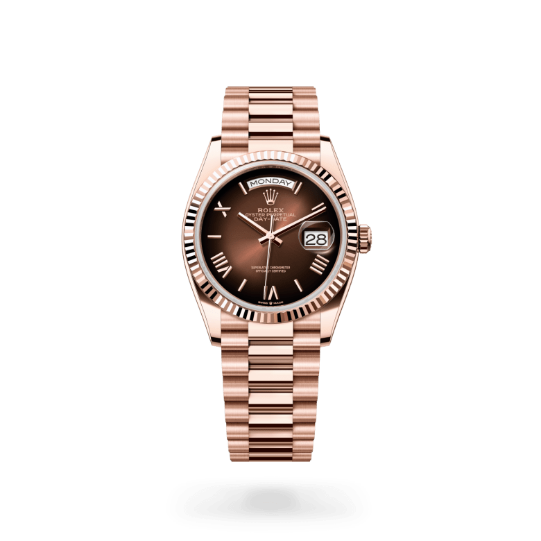 Rolex Day-Date in 18 Karat Everose-Gold, M128235-0075 - S.M.WILD