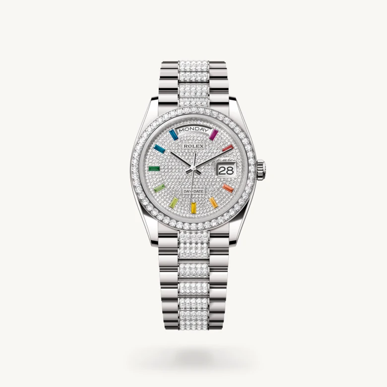 Rolex Day-Date in 18 Karat Weißgold, M128349RBR-0012 - S.M.WILD