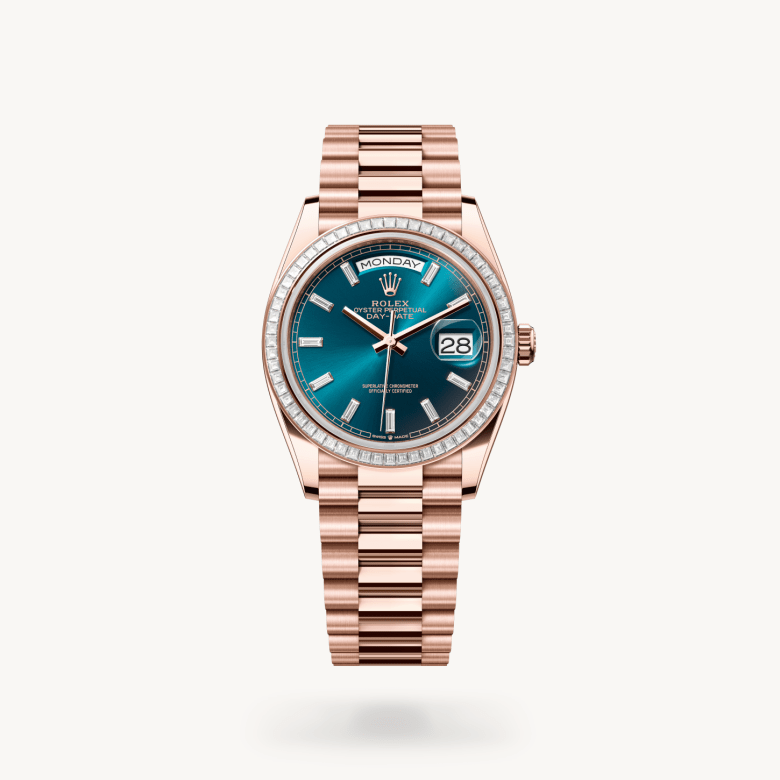Rolex Day-Date in 18 Karat Everose-Gold, M128395TBR-0032 - S.M.WILD