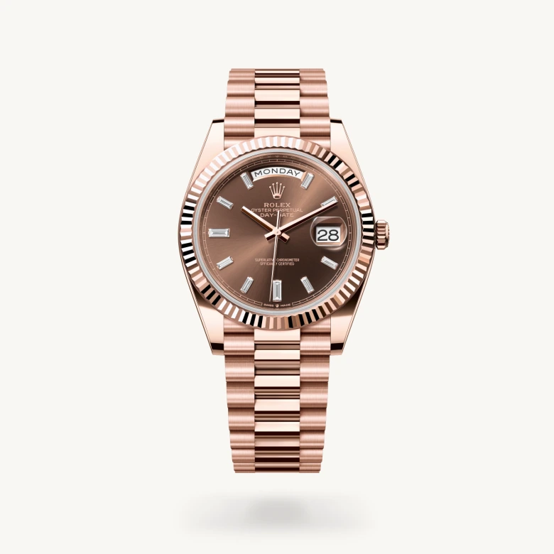 Rolex Day-Date in 18 Karat Everose-Gold, M228235-0003 - S.M.WILD