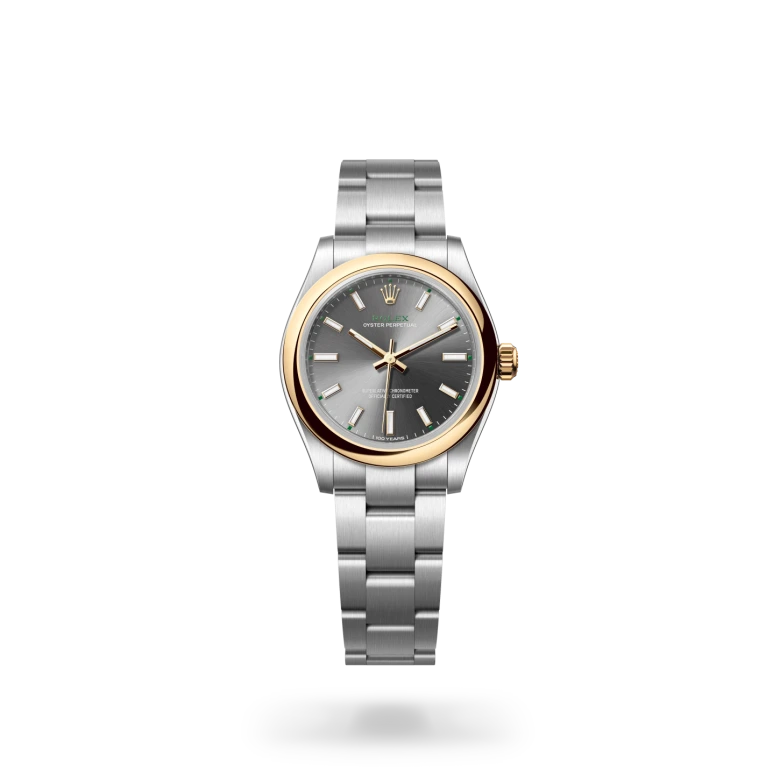 Rolex Oyster Perpetual in Rolesor gelb (Kombination aus Edelstahl Oystersteel und Gelbgold), M277203-0001 - S.M.WILD