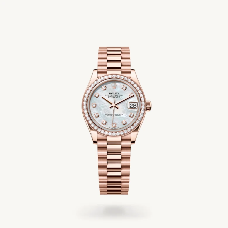 Rolex Datejust in 18 Karat Everose-Gold, M278285RBR-0005 - S.M.WILD